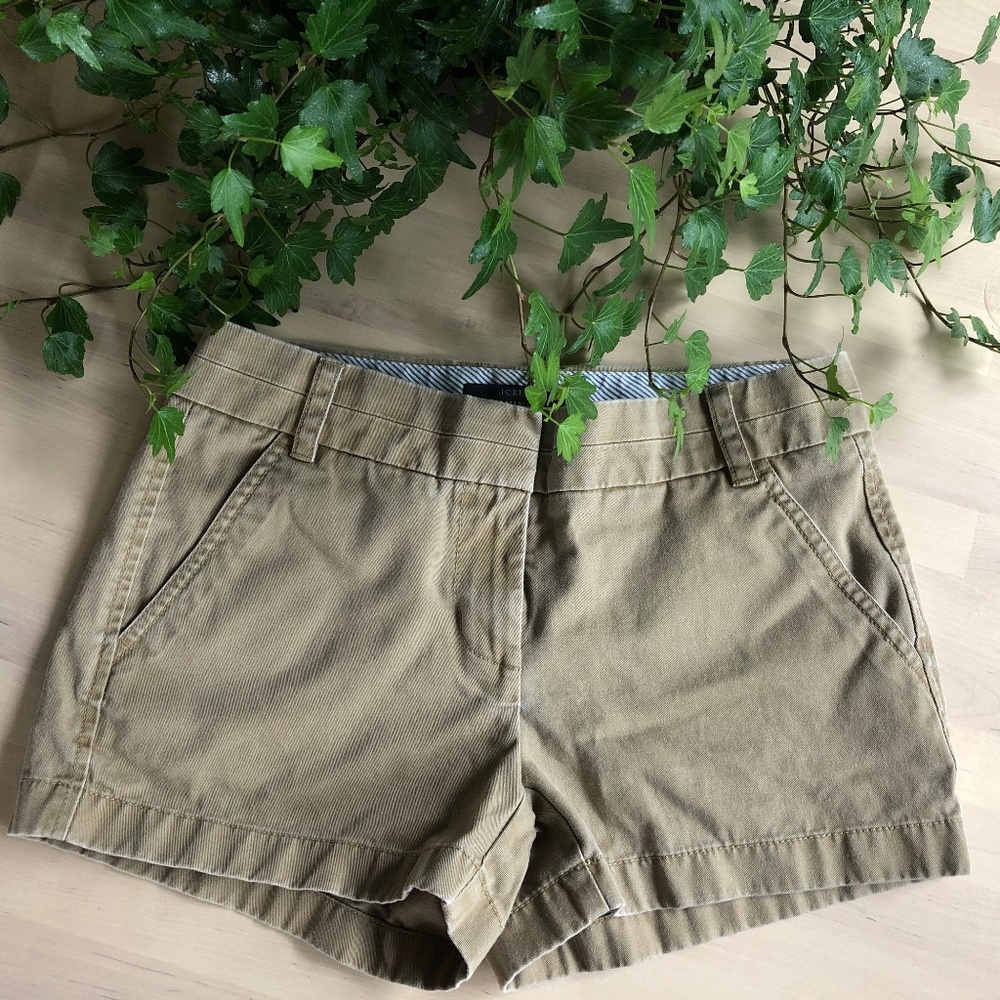 J. Crew 3” Chino Shorts | Khaki/Tan | Size 0